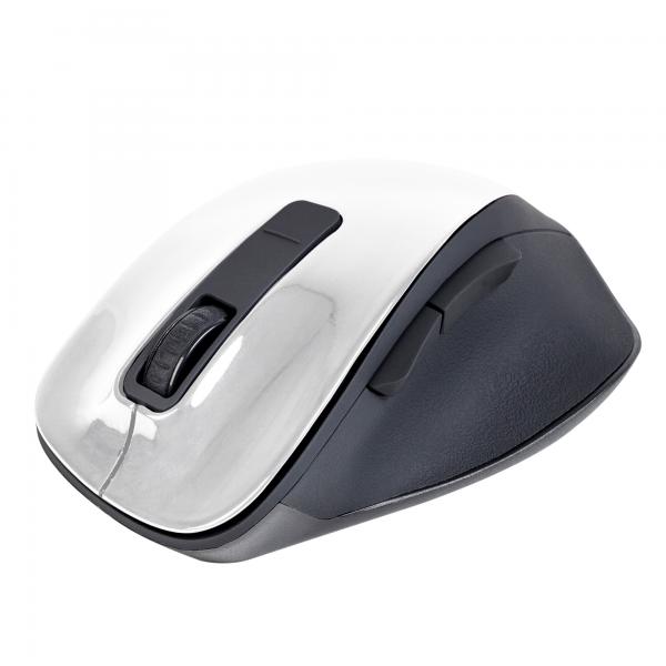 Ratón Inalámbrico Ergonomico NGS Wireless Bow - USB  1200DPI  Blanco