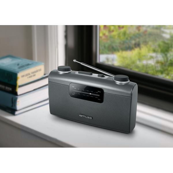 Muse M-058 R Gris / Radio Portátil