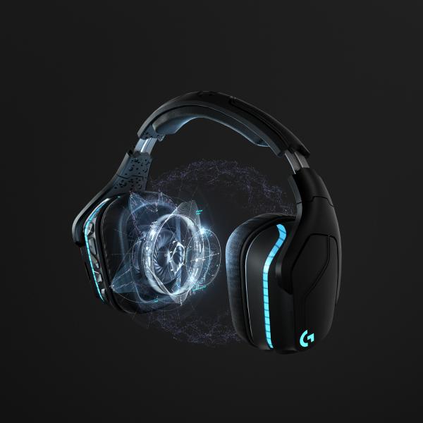 Logitech G G935 Negro/Azul Diadema Auriculares gaming inalámbricos