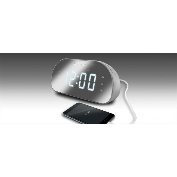 Muse M-170 Cmr White / Radio Despertador