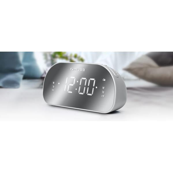 Muse M-170 Cmr White / Radio Despertador