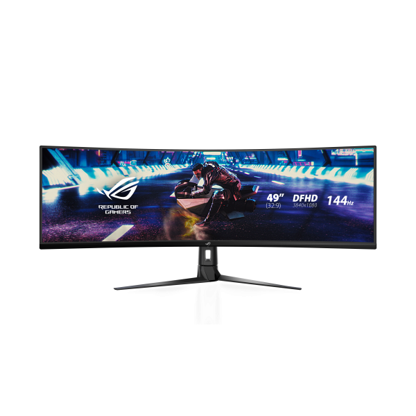 Monitor 49" Curvo Dp Hdmi Usb Asus Xg49vq 4k 144hz 1ms Altavoz Regulable Negro