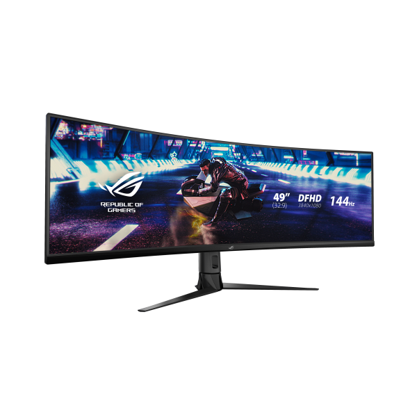 Monitor 49" Curvo Dp Hdmi Usb Asus Xg49vq 4k 144hz 1ms Altavoz Regulable Negro