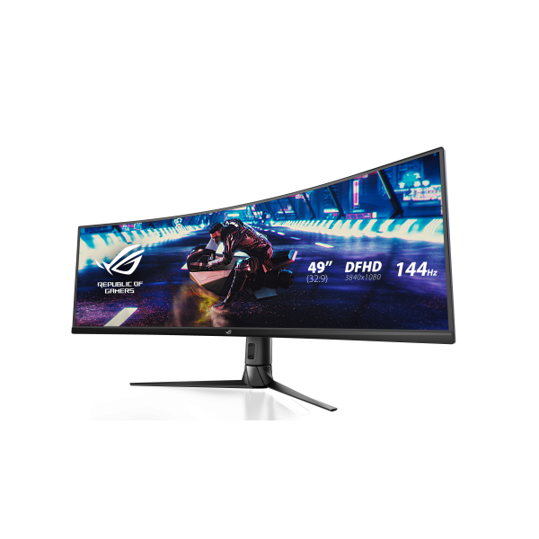 Monitor 49" Curvo Dp Hdmi Usb Asus Xg49vq Gaming 3840x1080 144hz Regulable En Altura