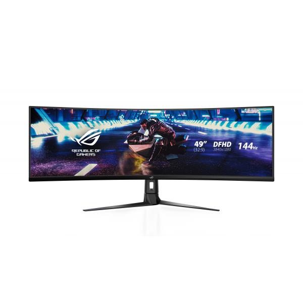 Monitor 49" Curvo Dp Hdmi Usb Asus Xg49vq Gaming 3840x1080 144hz Regulable En Altura
