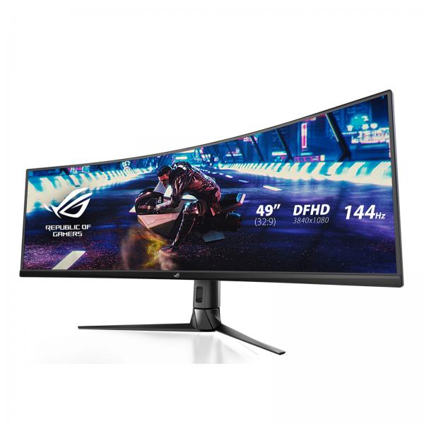 Monitor 49" Curvo Dp Hdmi Usb Asus Xg49vq 4k 144hz 1ms Altavoz Regulable Negro