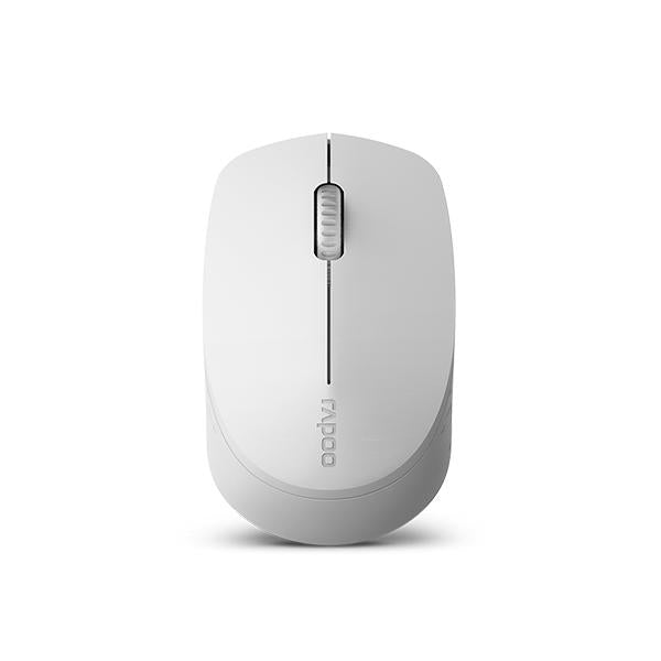 MOUSE RAPOO WIRELESS Y BLUETOOTH M100 SILENT 2.4G GHz BT 4.0 USB 3.0 3 BOTONES 1300 PPP GRIS CLARO