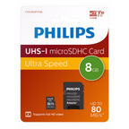 Philips Uhs-i Micro Sdxc Card 8gb + Adapter