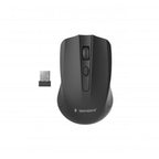 Raton óptico inalambrico Gembird / 4 Botones / 1600 Dpi / Negro / Musw-4b-04