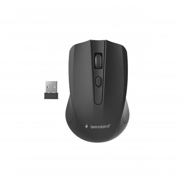 Raton óptico inalambrico Gembird / 4 Botones / 1600 Dpi / Negro / Musw-4b-04