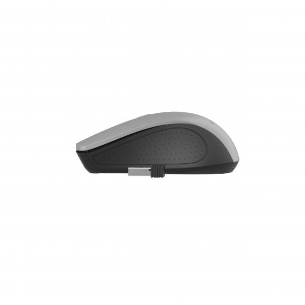 Raton óptico inalambrico Gembird / 4 Botones / 1600 Dpi / Plata-Negro / Musw-4b-04-Bg