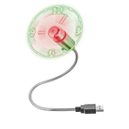 Ventilador Trust Flex Usb Mini Fan With Led Clock