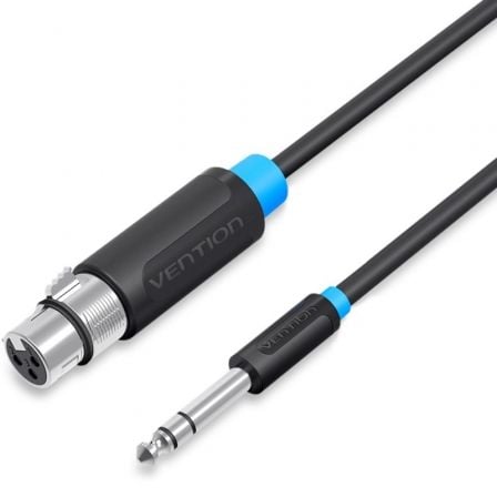 Cable Estéreo Vention Bbebh/ Jack 6.5 Macho Xlr Hembra/ 2M/