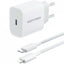 Cargador De Pared Vention G17W0-Eu/ 1Xusb Tipo-C + Cable Lig