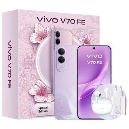 "Smartphone Vivo V70 Fe 8Gb/ 512Gb/ 6.83""/ 5G/ Púrpura/ Inclu"