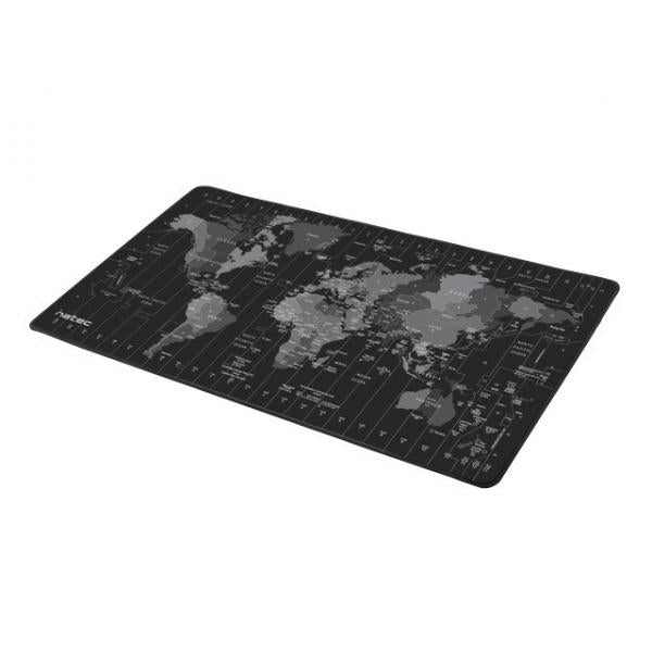 NATEC Time Zone Map Maxi Negro/Gris