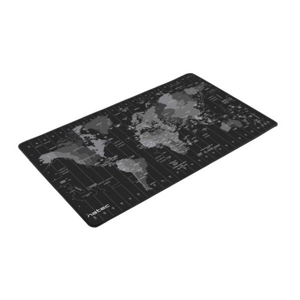 NATEC Time Zone Map Maxi Negro/Gris