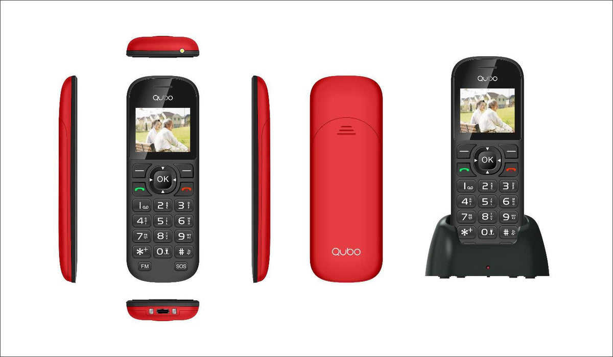 Telefono Móvil Qubo D1803 1,77 Rojo 2G Base