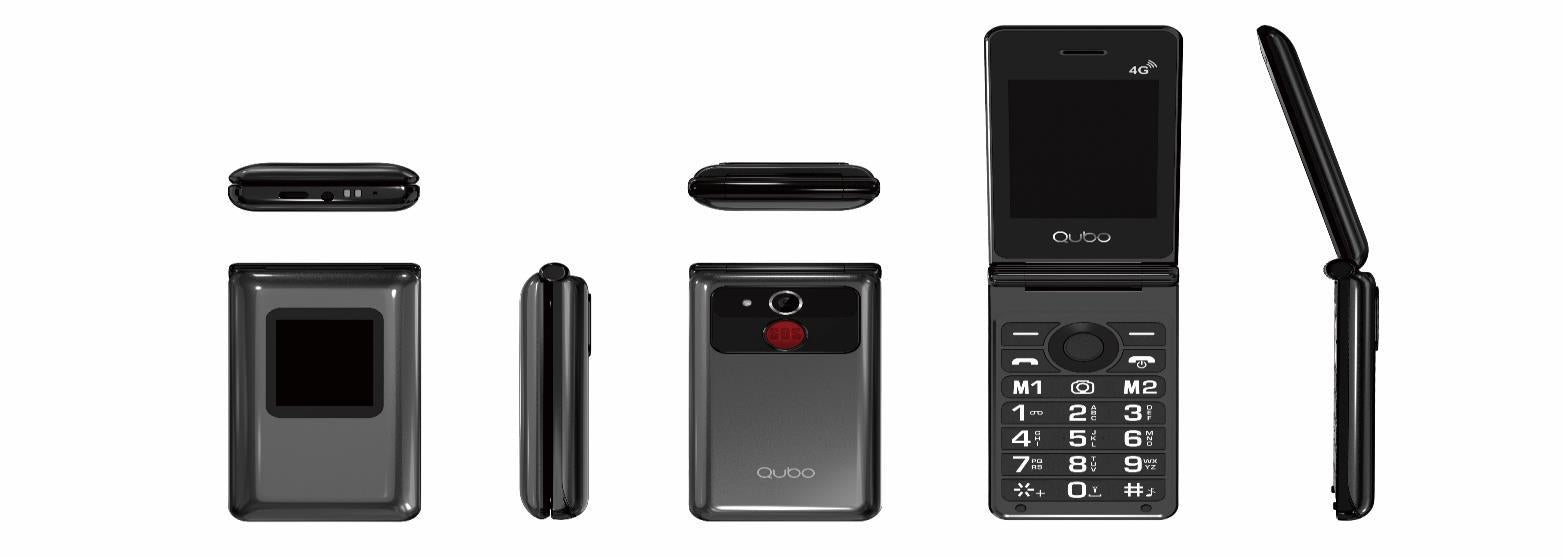 Teléfono Qubo X-28Bkc 2,8 Base 4G Negro