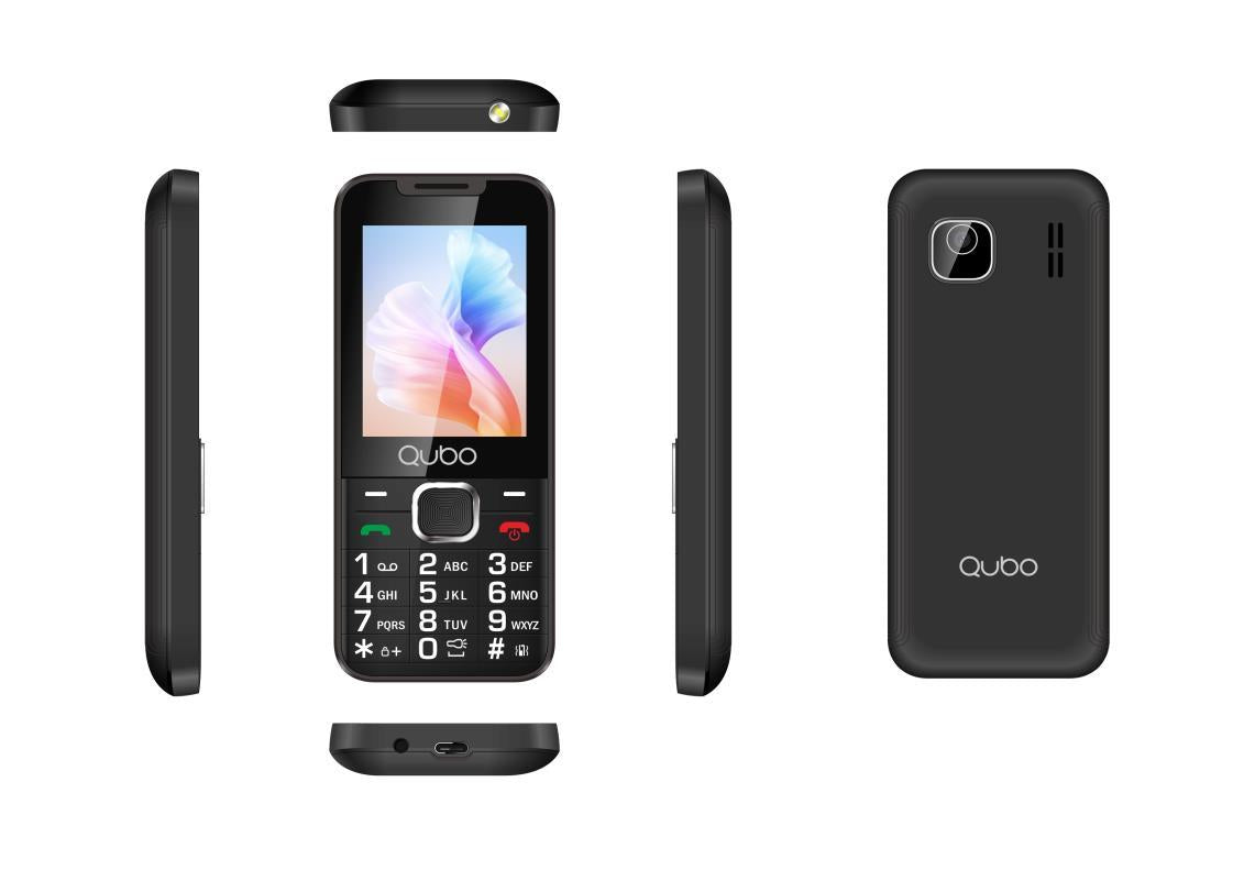 Teléfono Qubo X-240Bk 2,4 Negro