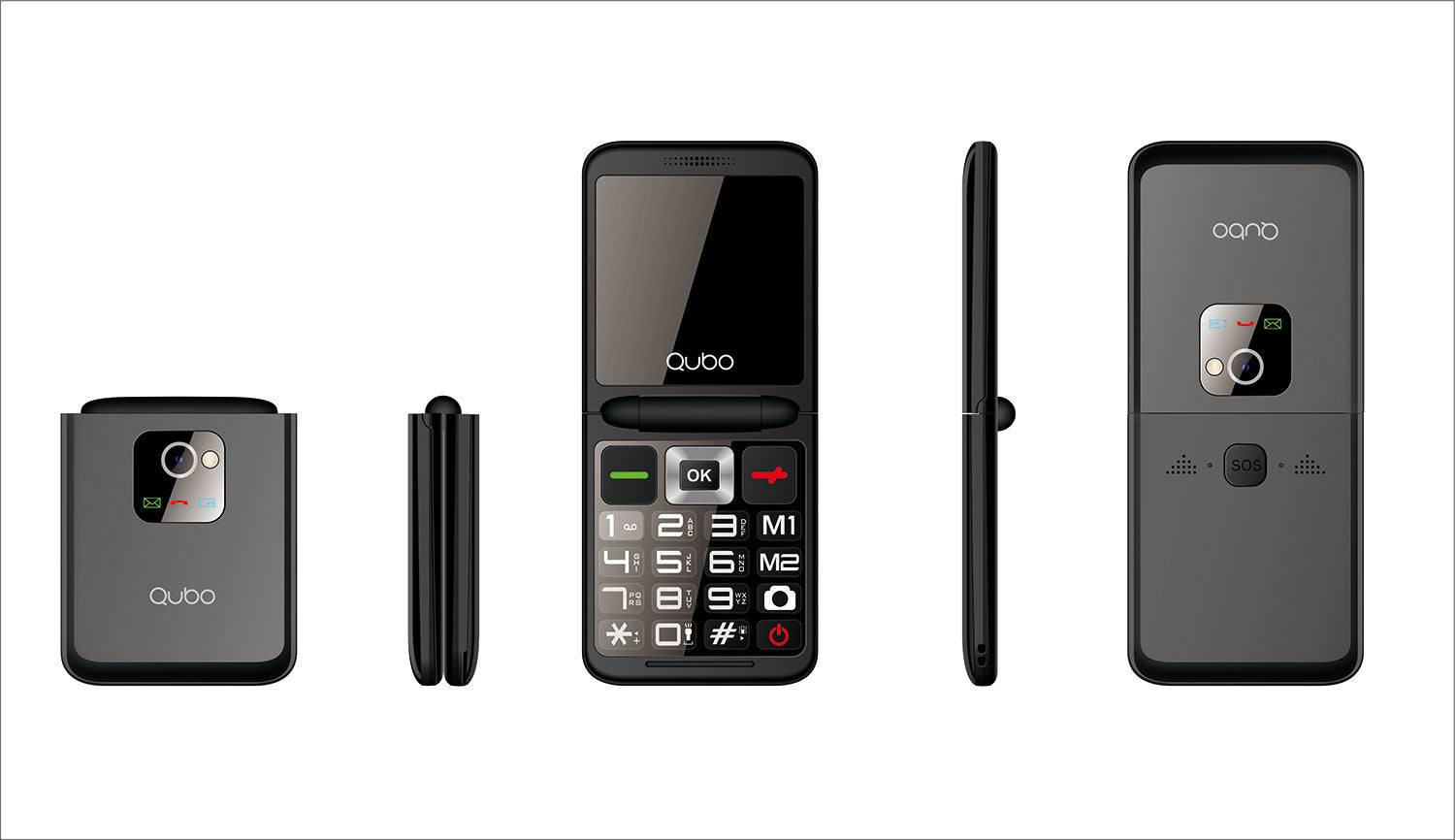 Telefono Qubo X-10Bk 2,4 2G Negro