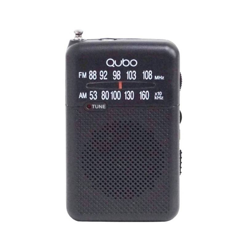 Radio Portátil Mini Qubo Rs-1 Negro