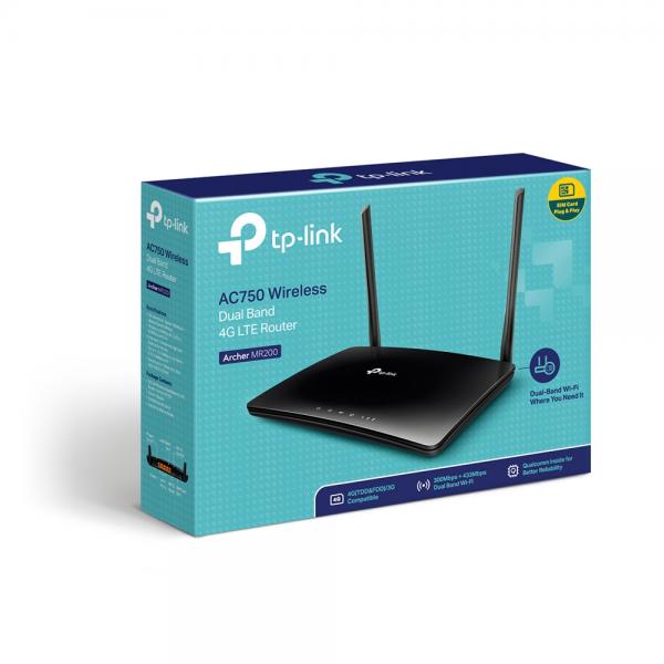 TP-LINK Archer MR200 Router 4G WiFi AC750 DualBand