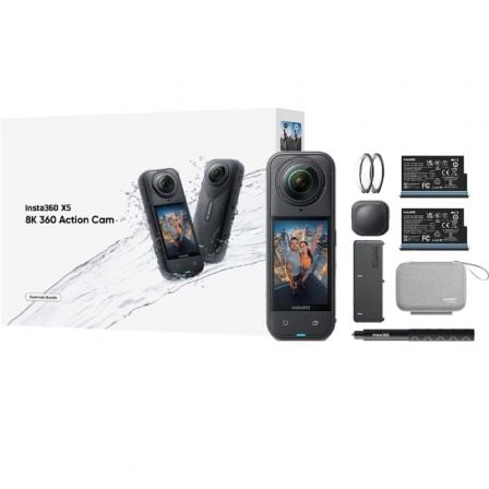 Cámara Digital Deportiva Insta360 X5 Essecial Kit/ 8K/ ngul