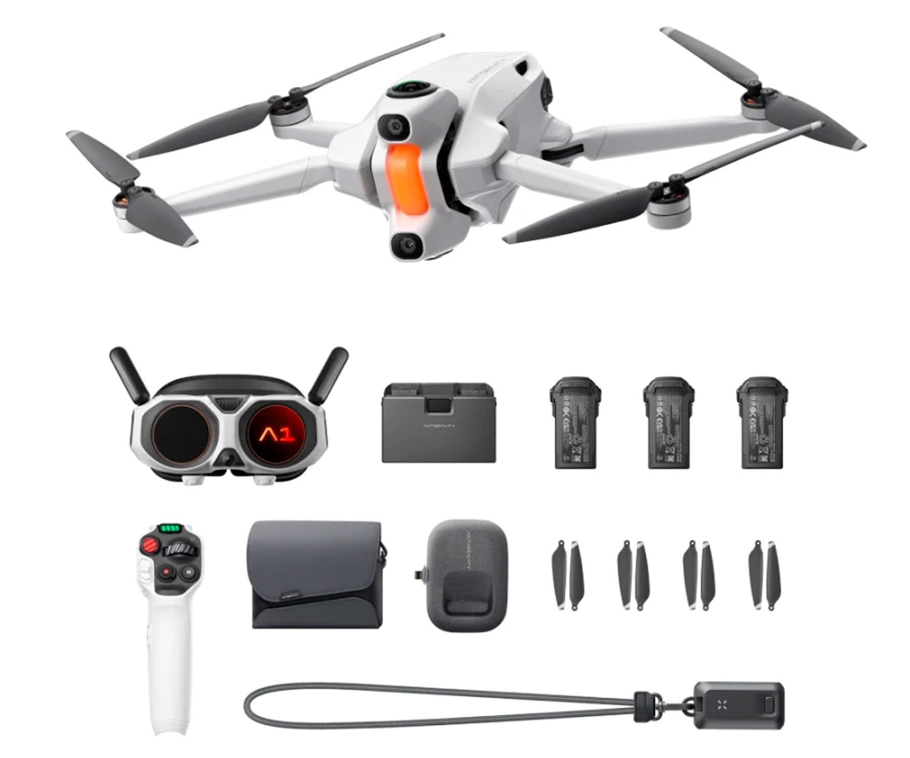 Insta360 Antigravity A1 Dron Kit Explorer Blanco / Drone 8K