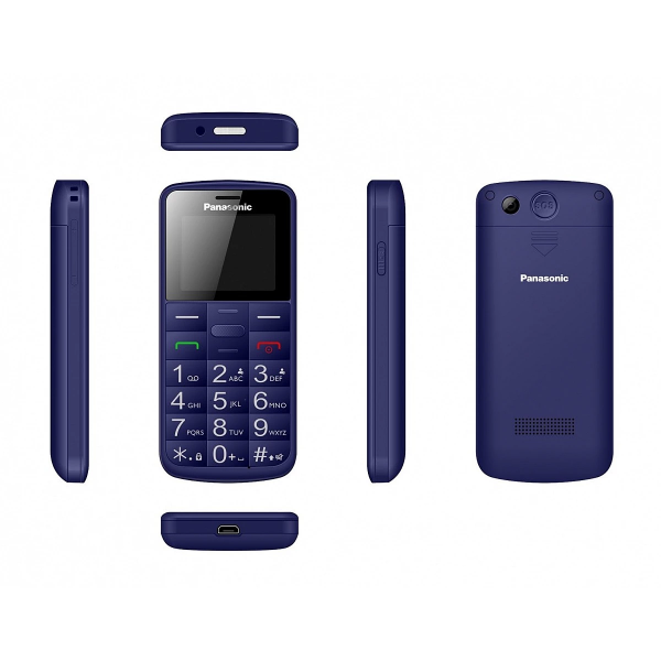 Panasonic KX-TU110EXB, 1.77", 2G, 1000 mAh, Función SOS, Marcación Rápida, Azul