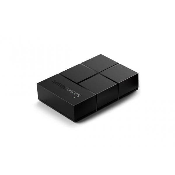 Mercusys MS105G 5 Puertos Gigabit 10 Gbps Plug & Play Negro / Rojo
