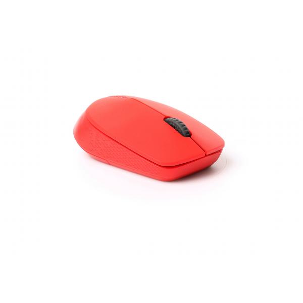 MOUSE RAPOO WIRELESS Y BLUETOOTH M100 SILENT 2.4G GHz BT 4.0 USB 3.0 3 BOTONES 1300 PPP ROJO