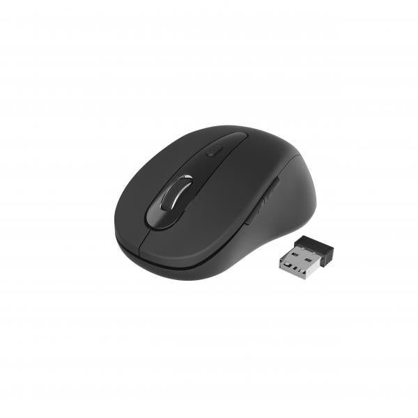 Raton óptico inalámbrico Gembird / 1600 Dpi / 6 Botones / Negro-Gris / MUSW-6B-01