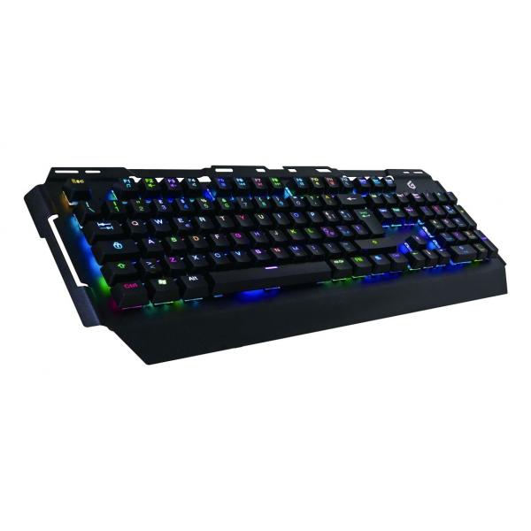 Teclado Gaming Mecanico Conceptronic Kronic01 Italiano Retroiluminado Rgb Usb 8 Teclas Programas