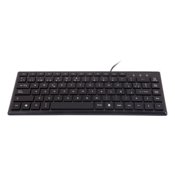 Teclado Unykach Compacto Ultra Plano Kb 302 Mini Usb 83 Teclas Color Negro Main Image