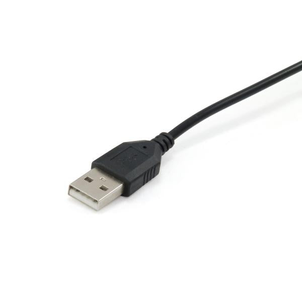 Auricular Equip Usb + Microfono Flexible Control De Volumen Negro