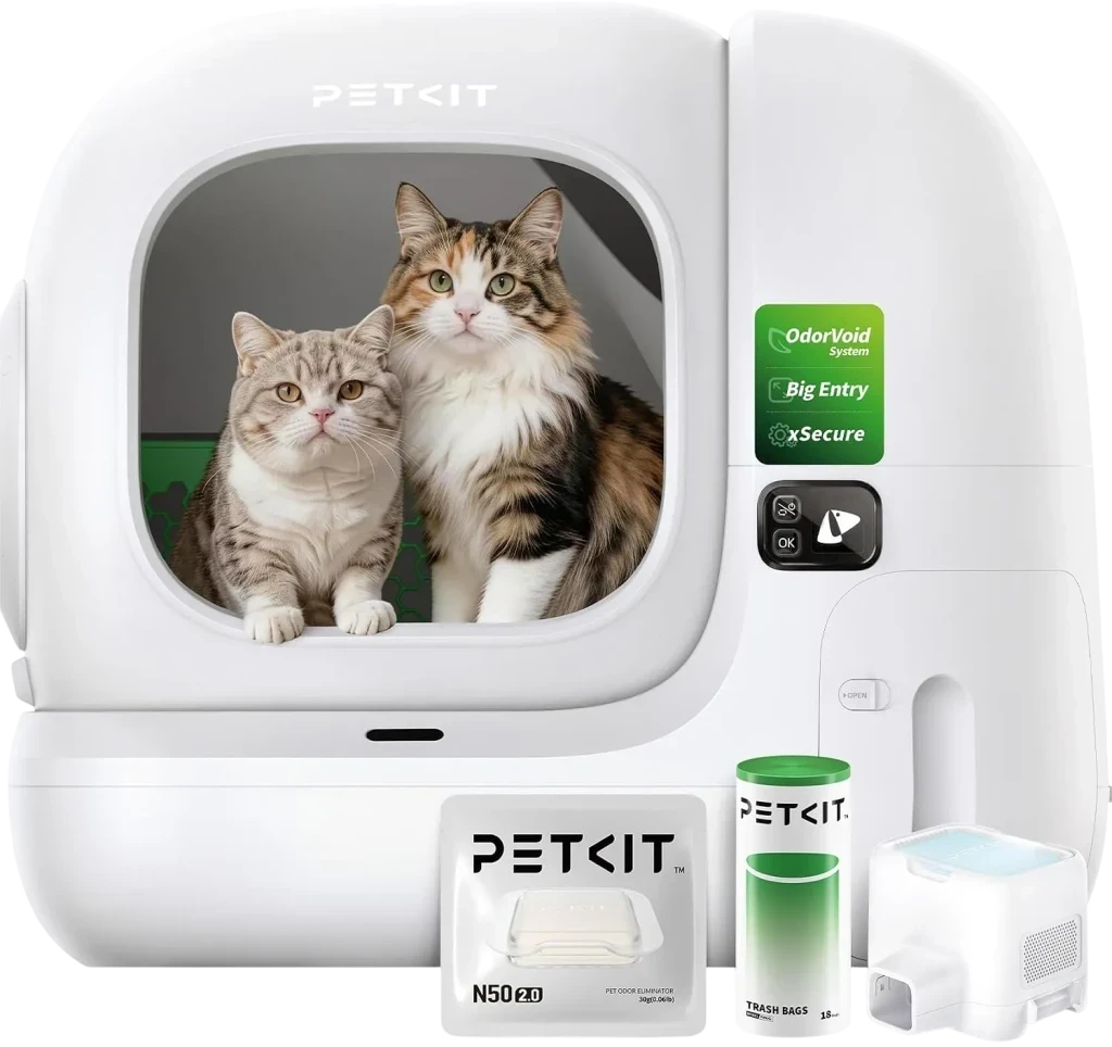 Arenero Autolimpiable PETKIT PUROBOT MAX 3 Premium Kit - Con tecnología xSecure - Control APP - Capacidad extragrande