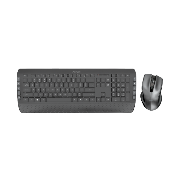 Gaming Pack Trust Silent Wireless Black Keyboard & Mouse Tecla 2 Qwerty Main Image