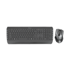Gaming Pack Trust Silent Wireless Black Keyboard & Mouse Tecla 2 Qwerty