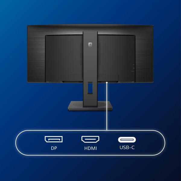 Philips 346B1C 34 Quad HD VA 100 Hz UltraWide Curvo Negro