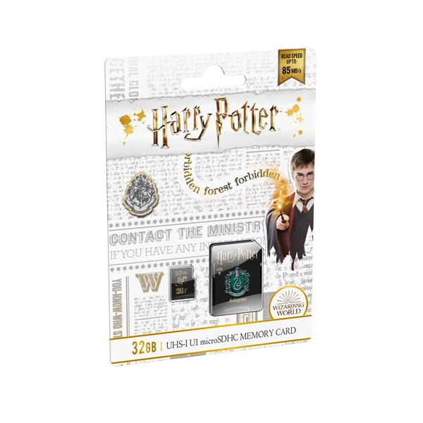Emtec Micro Sdhc Card 32gb Harry Potter Slytherin + Adapter