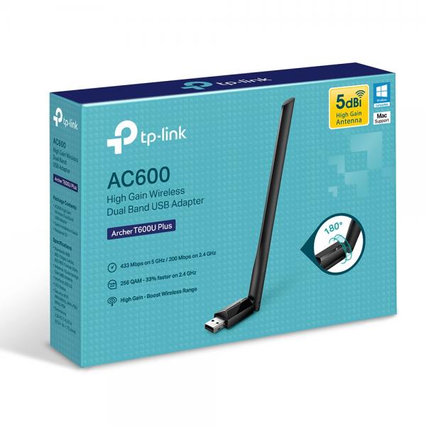 TP-Link Archer AC600U Plus - Adaptador WiFi USB