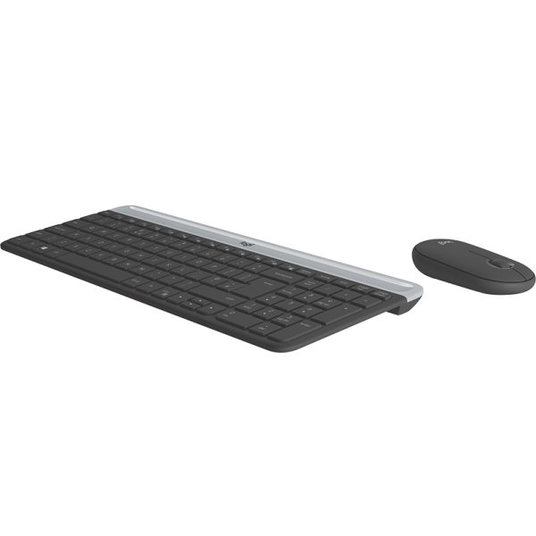 Teclado Y Mouse Logitech Wireless Mk470 Slim Negro P/n: 920-009198