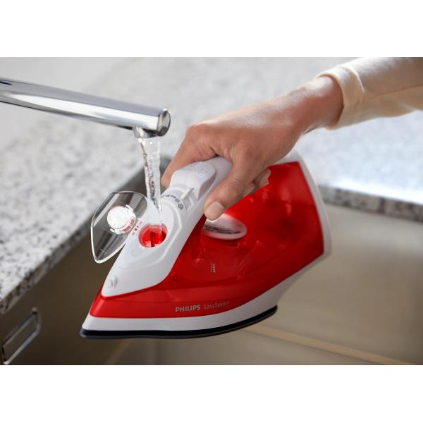 Plancha De Vapor Philips Easyspeed Rojo - Blanco 2000w - Vapor Continuo - Antiadherente - Dep 220ml - Antical