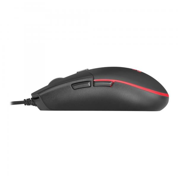 Mouse Mars Gaming Rgb Mmg Black 3200dpi 6 Botones Iluminacion Flow Switches Huano