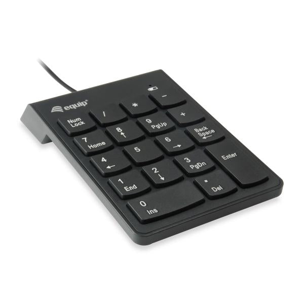 Teclado Numerico USB Equip / 18 Teclas / Negro / 245205
