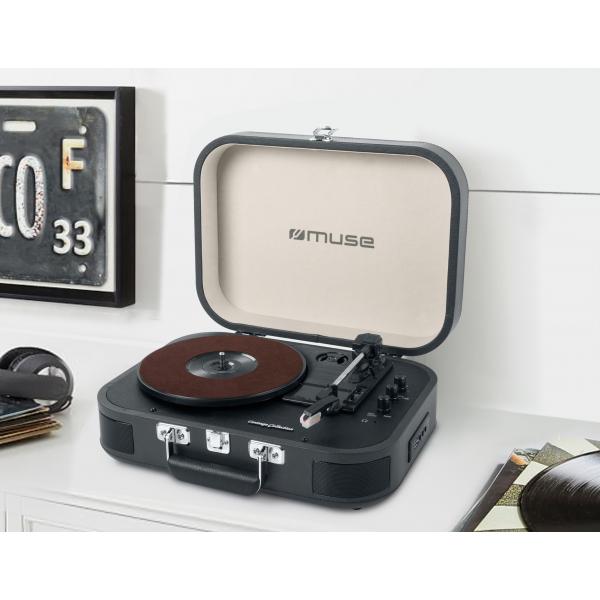 Muse Mt-201 Dg Dark Grey / Tocadiscos Con Altavoces