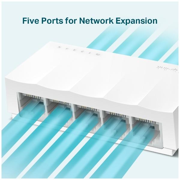 TP-Link LS1005 Ethernet 10/100 Blanco - Switch de escritorio