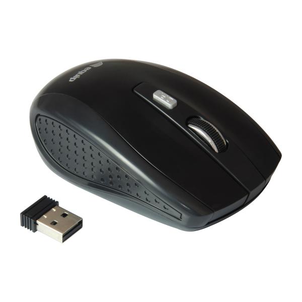 Mouse Equip Wireless Life Optico 2.4ghz 4 Botones Color Negro Dpi 800/1200/1600