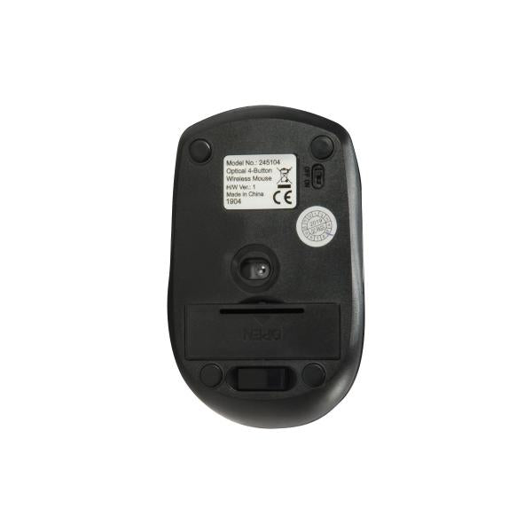 Mouse Equip Wireless Life Optico 2.4ghz 4 Botones Color Negro Dpi 800/1200/1600